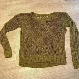 Knitted Round neck mesh  Sweather size Small